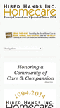 Mobile Screenshot of hiredhandshomecare.com
